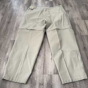 Gander Mountain Convertible Cargo ￼Pants Shorts Mens Hiking Zip Off Khaki 42x32